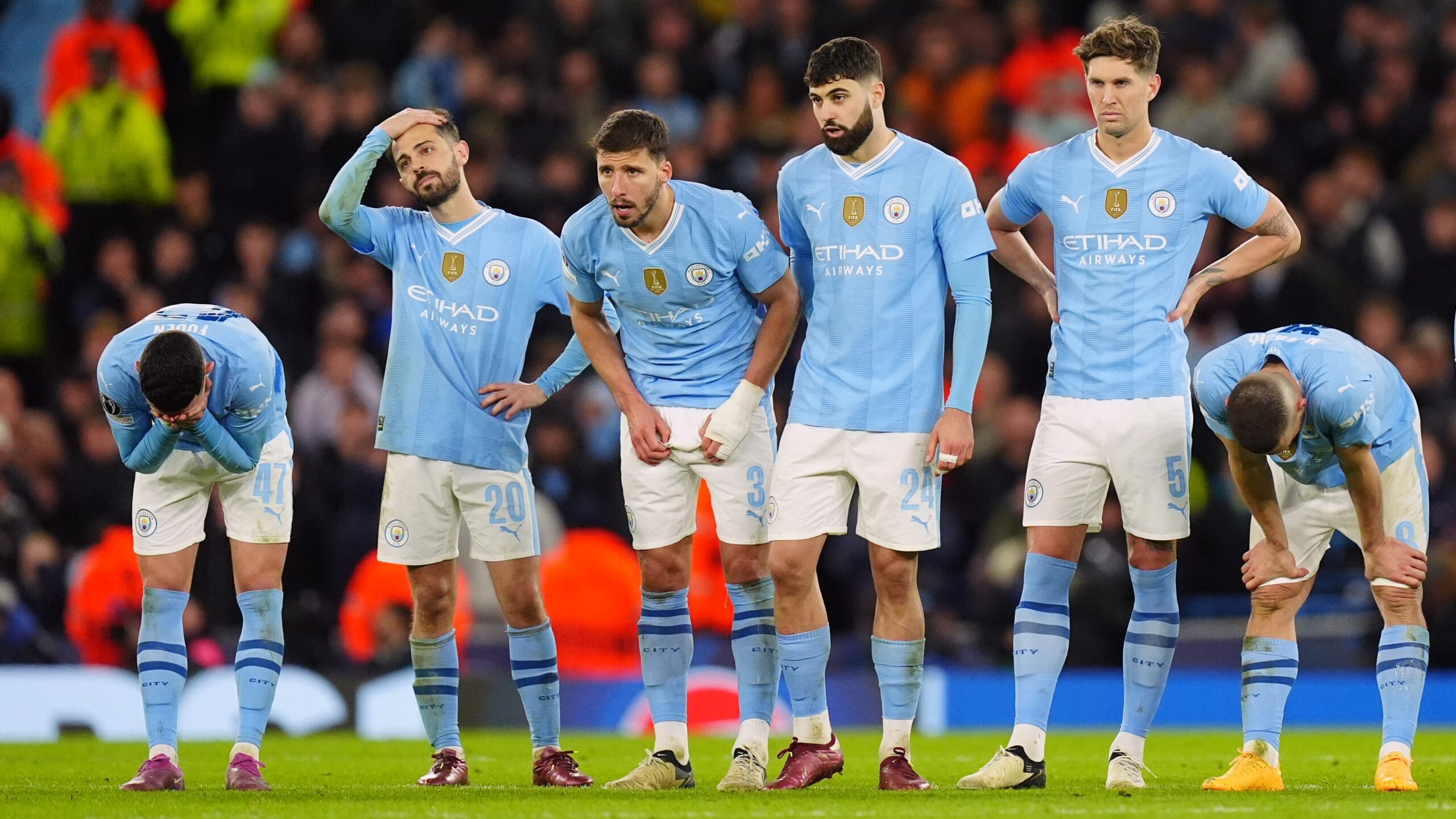 Man City European exit leaves Pep Guardiola squad completely devastated.