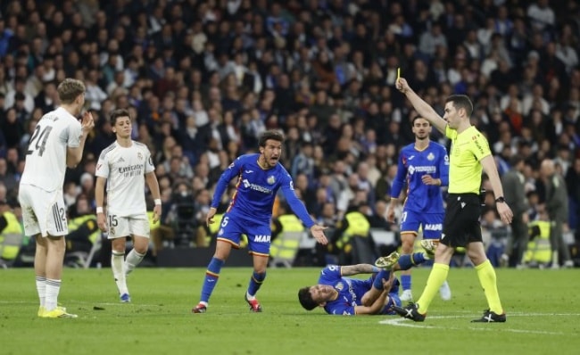 Real Madrid crisis highlights loss of discipline with red cards against Getafe.